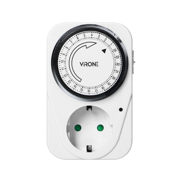 Plug-in mechanical timer, max. 3500W, Schuko Plug-in mechanical timer, max. 3500W, Schuko