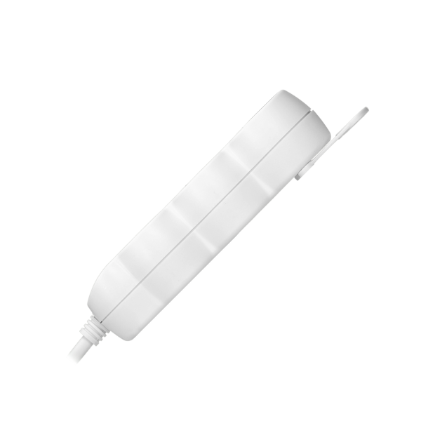 Przedłużacz 3-krotny 2P+Z (Schuko), 1,5m H05VV-F 3x1,5mm2 , Imax 16A, płaska wtyczka, biały