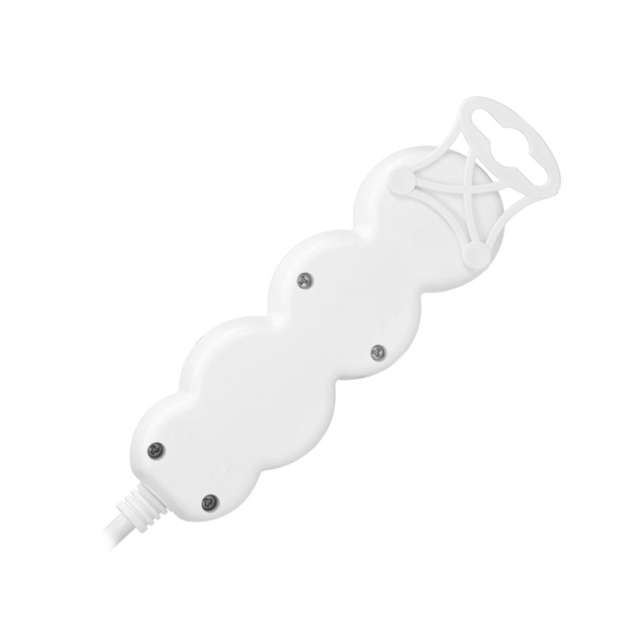 Extension socket 3x 2P+E , Schuko, 3m H05VV-F 3x1.5mm2, Imax = 16A, white