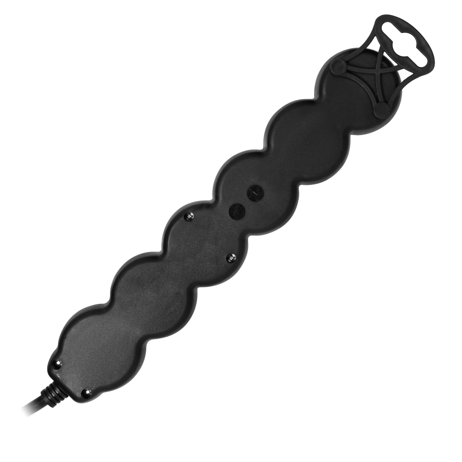 Extension sockets 5x 2P+E with switch, 1.5m, Schuko H05VV-F 3x1.5mm2, Imax=16A, black