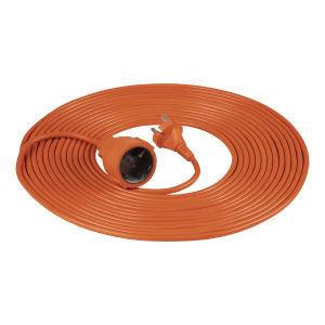 Przedłużacz PVC IP20 10m 1x2P, H03VV-F 2x1mm²