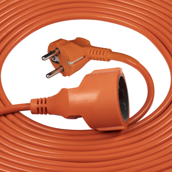 Przedłużacz ogrodowy jednogniazdowy Schuko, PVC 3x1mm², długość 30m