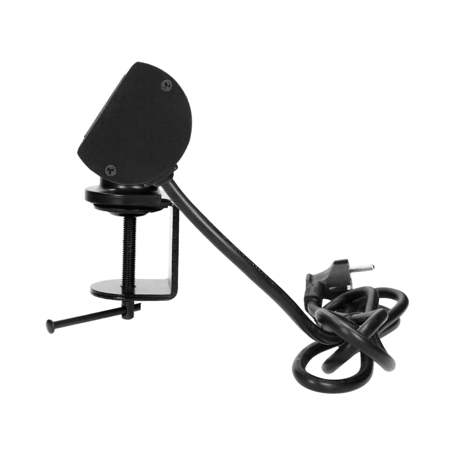 Desk socket with single clamp holder, USB charger and 1.8m cable