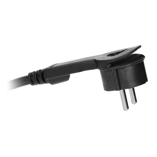 Gniazdo meblowe, kuchenne z ładowarką USB, montowane na rzepy z przewodem 1,5m i płaską wtyczką - 3x2P+Z schuko, 2xUSB, INOX