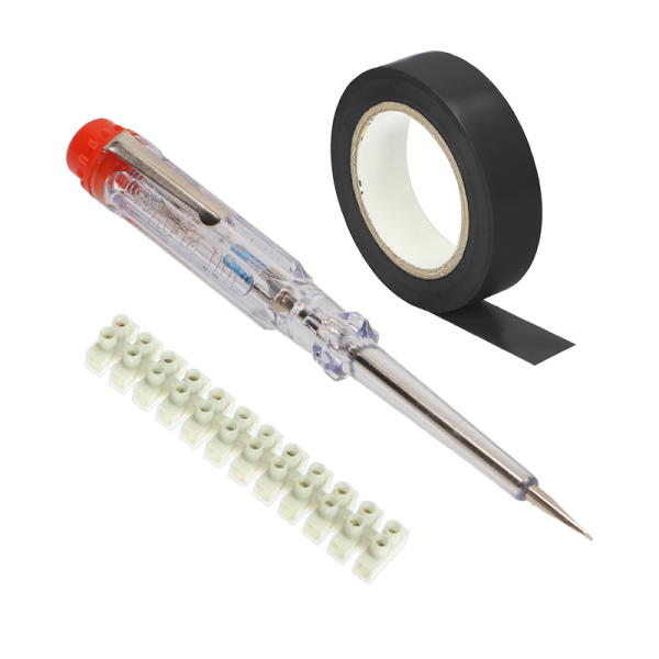 Installation kit tester + insulation tape + terminal strip Installation kit tester + insulation tape + terminal strip