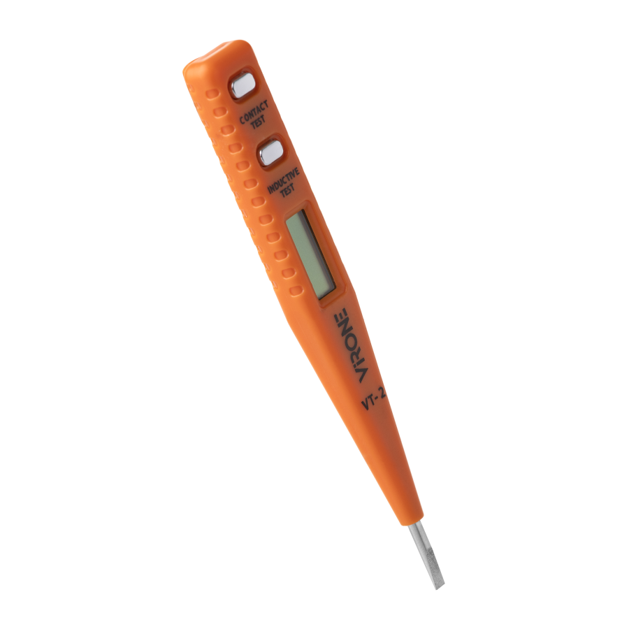 5-in-1 electronic voltage tester, orange
