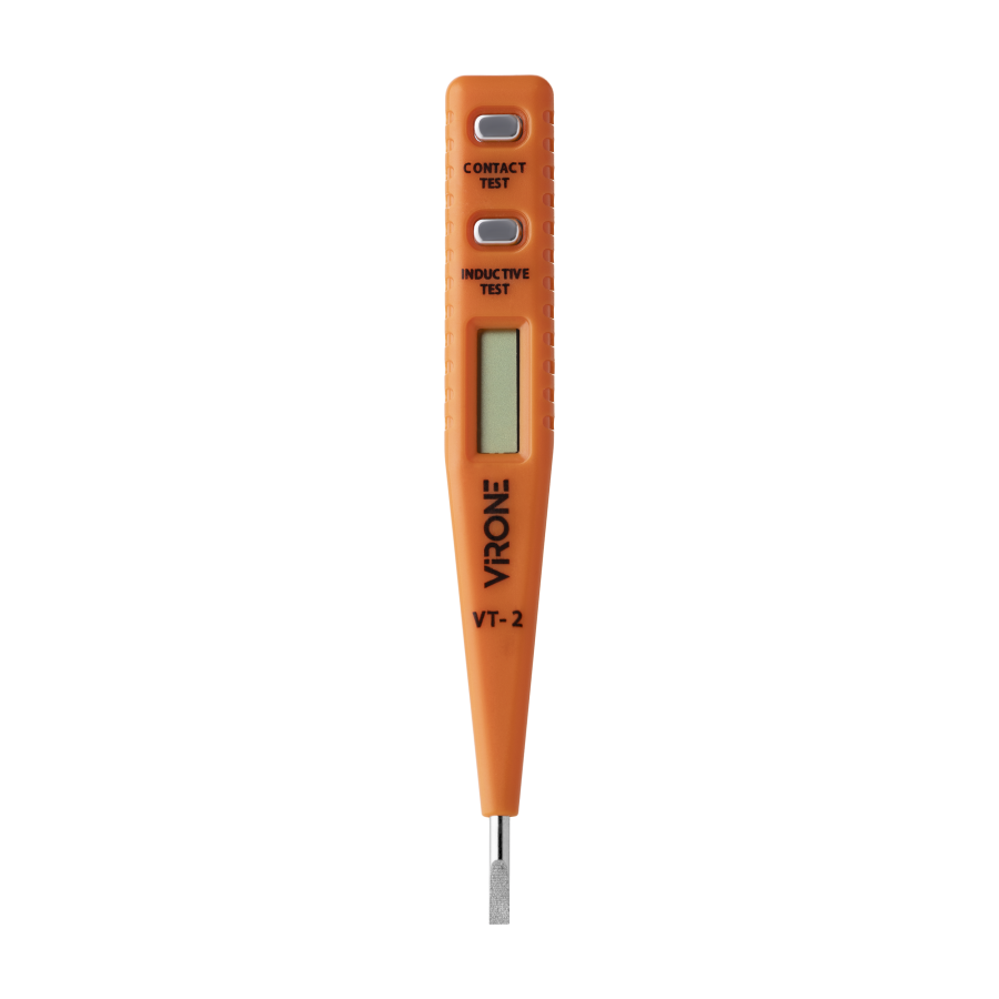 5-in-1 electronic voltage tester, orange