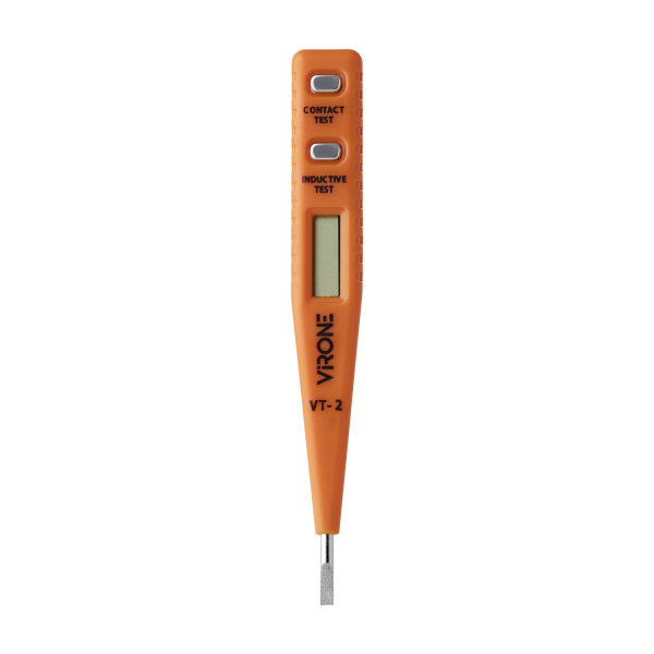 5-in-1 electronic voltage tester, orange 5-in-1 electronic voltage tester, orange