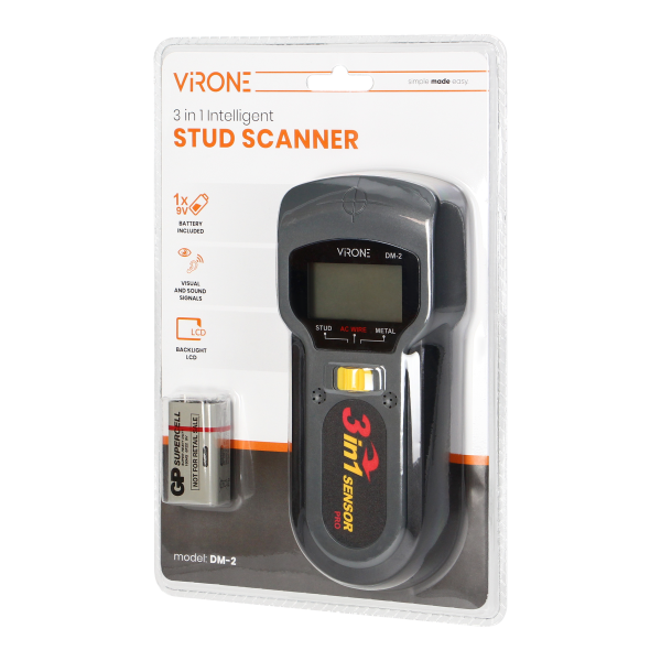 Wire, wood and metal 3in1 detector with backlight Wire, wood and metal 3in1 detector with backlight