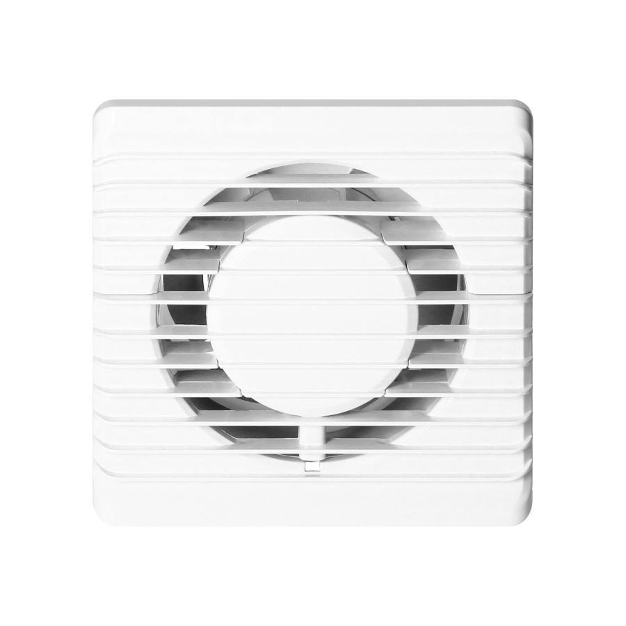 Bathroom fan 100mm, surface-mounted -with timer
