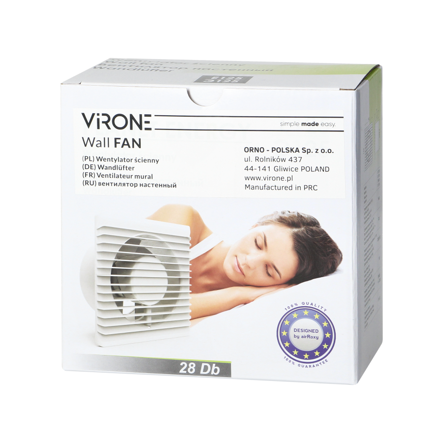 Bathroom fan 125mm - standard