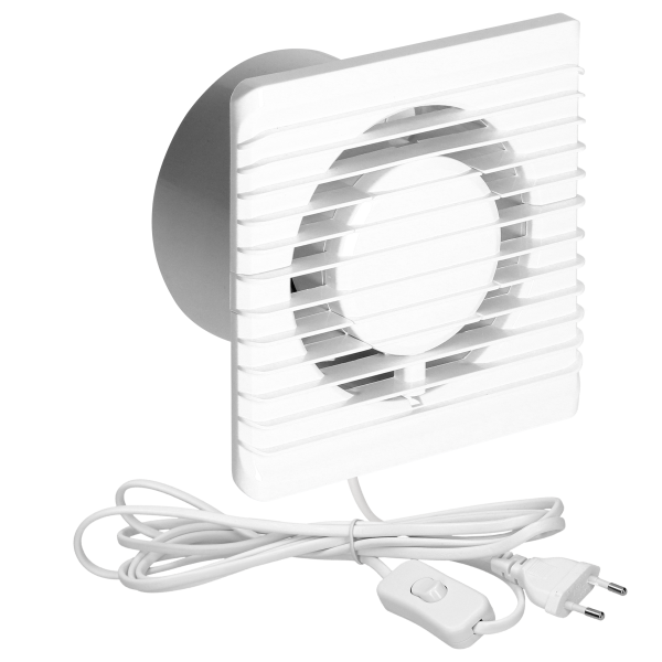 Bathroom fan 125mm - cord with switch Bathroom fan 125mm - cord with switch