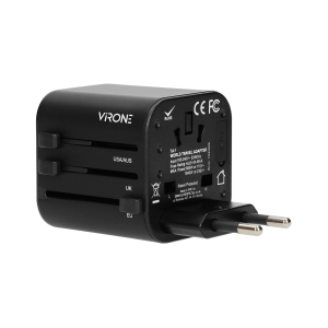 GOworld uniwersalny adapter podróżny do ponad 200 krajów świata, 100-240V, 8A