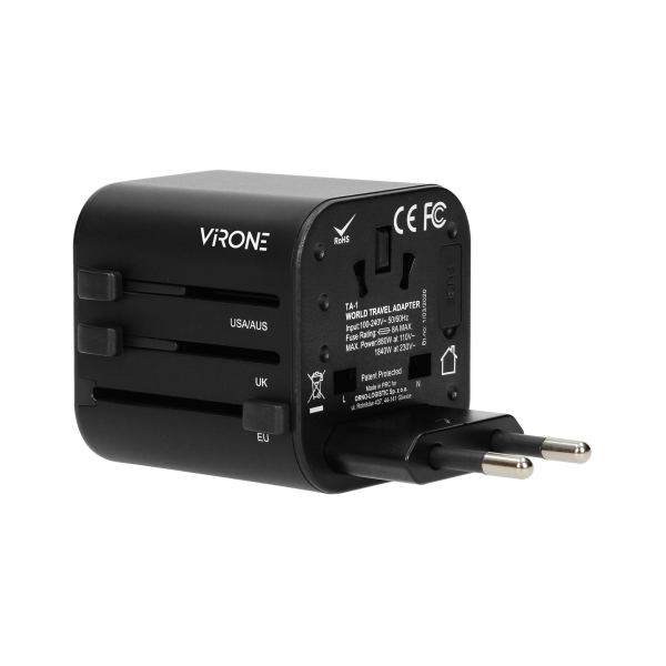 GOworld all-purpose travel adapter that fits in more than 200 countries, 100-240V, 8A GOworld all-purpose travel adapter that fits in more than 200 countries, 100-240V, 8A