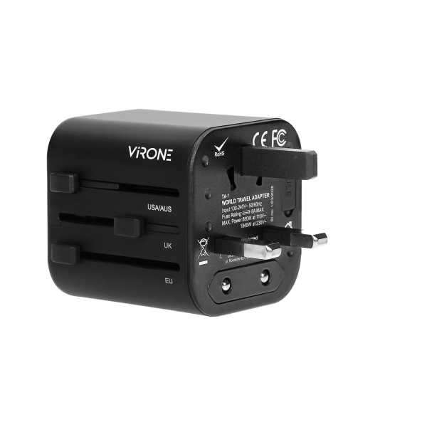 GOworld all-purpose travel adapter that fits in more than 200 countries, 100-240V, 8A GOworld all-purpose travel adapter that fits in more than 200 countries, 100-240V, 8A