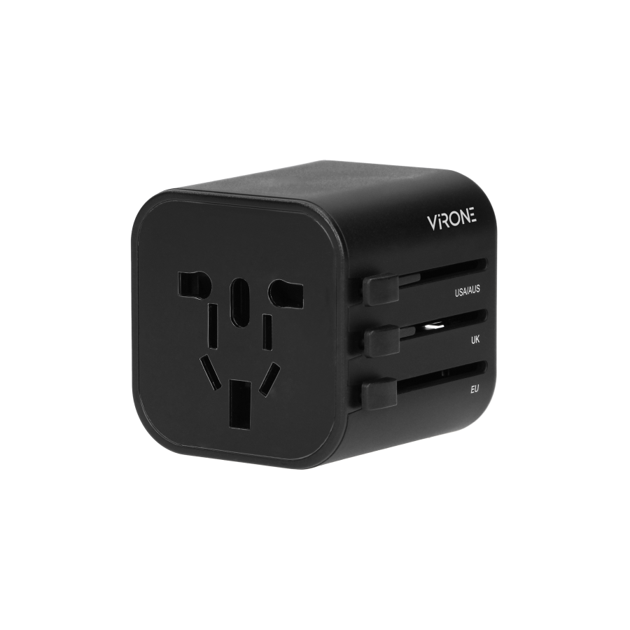 GOworld all-purpose travel adapter that fits in more than 200 countries, 100-240V, 8A
