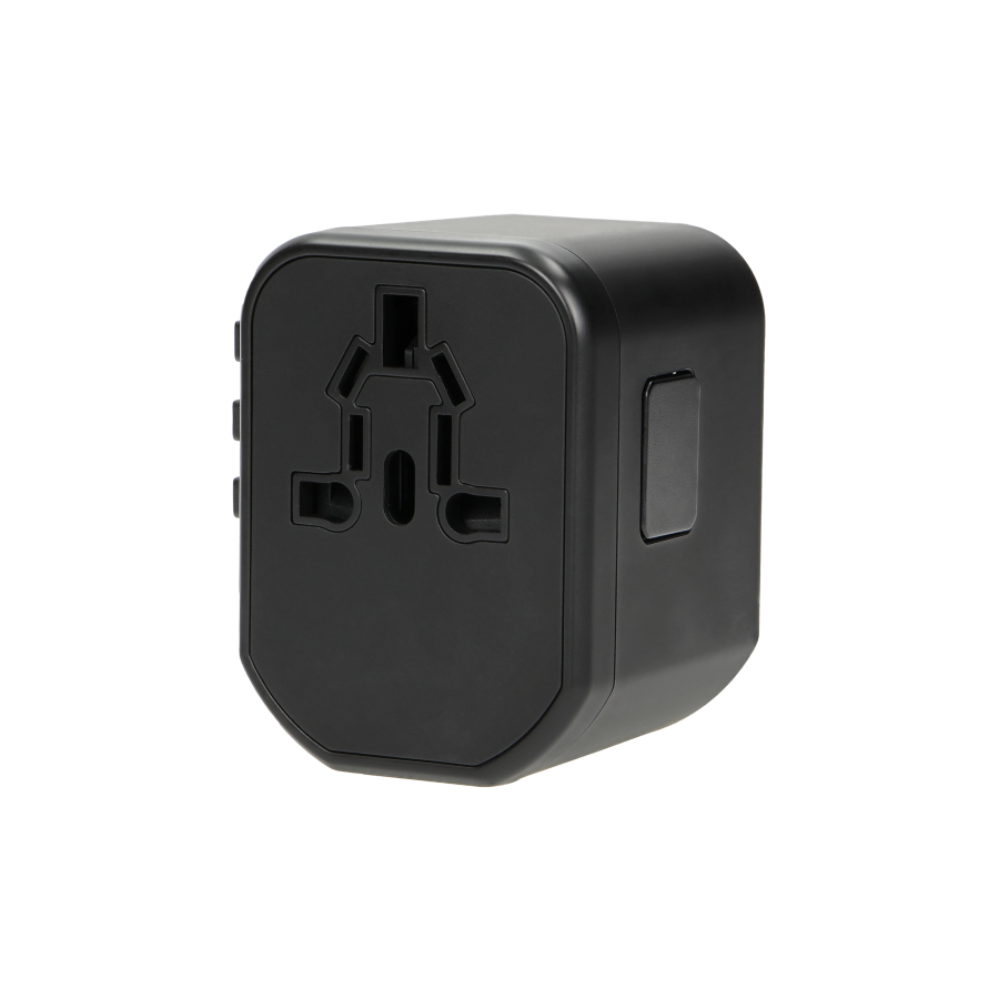 Podróżny adapter do gniazdek Go World USA/UK/EURO/AUS (USB 5V,2,4A)