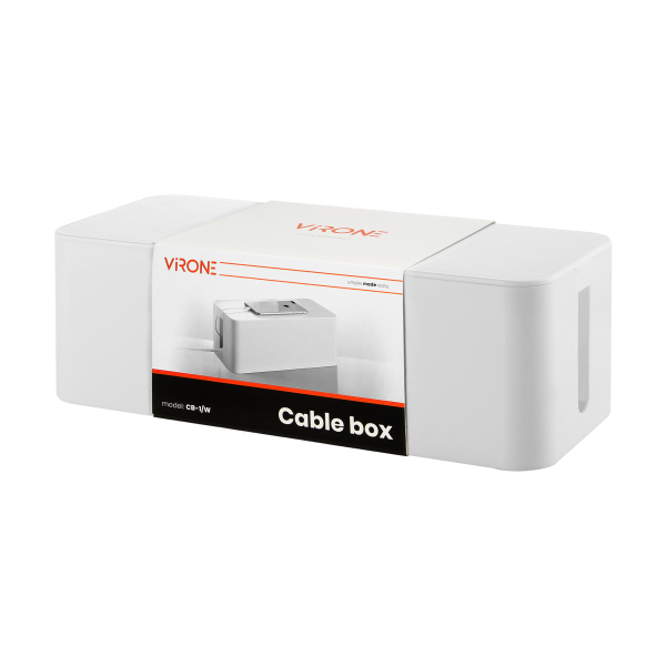 Cable box L, white Cable box L, white