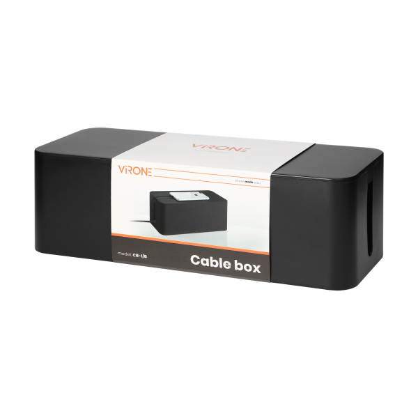 Organizer do kabli - cable box L, czarny Organizer do kabli - cable box L, czarny