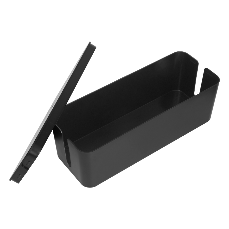 Cable box L, black