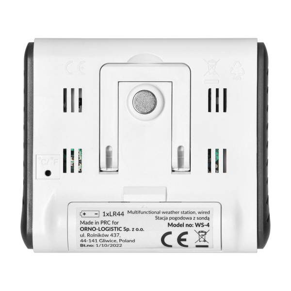 Multifunctional weather station, wired, white