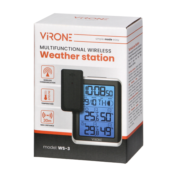 Multifunctional wireless weather station