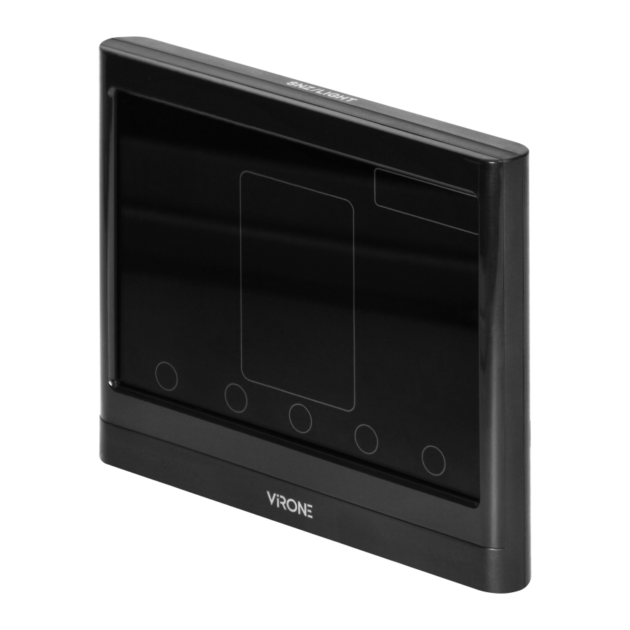 Multifunctional wireless weather station, touch buttons