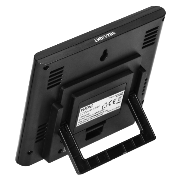 Wielofunkcyjna stacja pogodowa, bezprzewodowa, dotykowe przyciski 