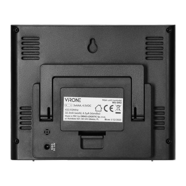 Multifunctional wireless weather station, touch buttons