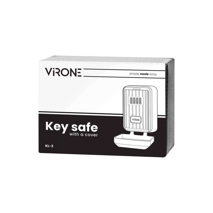 Key safe with code lock and a cover