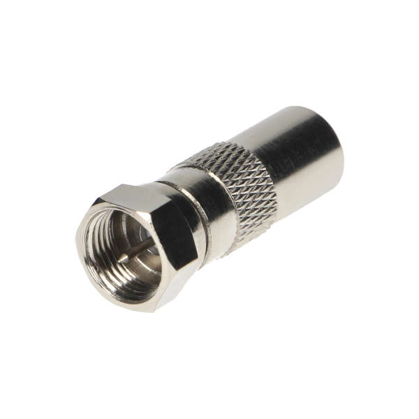 Copper adaptor TV-plug / F-plug  Copper adaptor TV-plug / F-plug