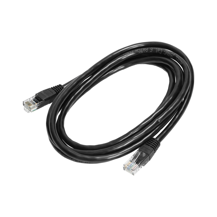 Patchcord UTP CAT.6 plug - plug 2m BLACK