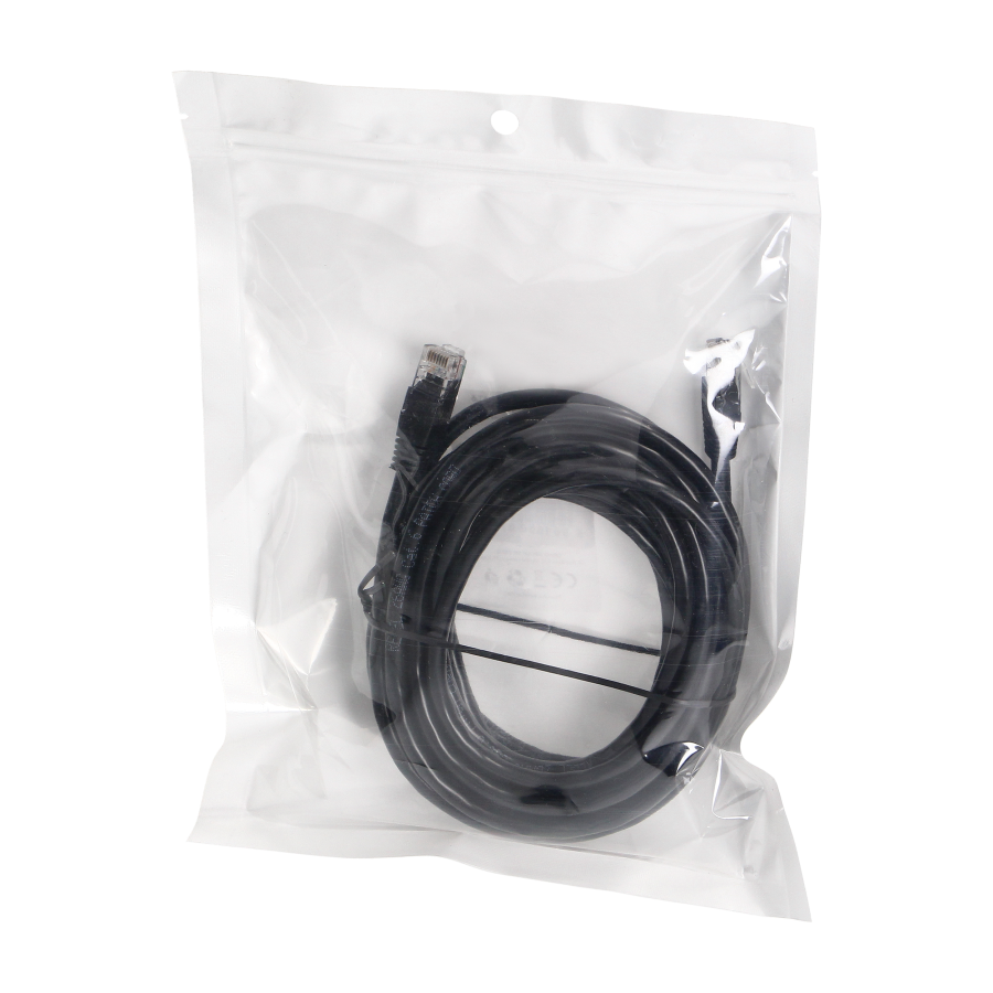 Kabel sieciowy Patchcord UTP CAT.6 wtyk - wtyk 5m CZARNY