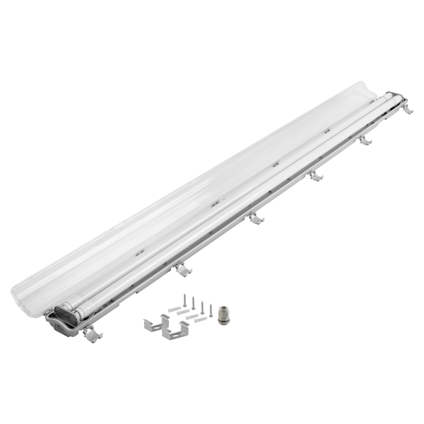 VUMBI II T8 LED 2x22W dust-proof luminaire, 4800lm, IP65, 4000K, with T8 LED tubes, 150 cm VUMBI II T8 LED 2x22W dust-proof luminaire, 4800lm, IP65, 4000K, with T8 LED tubes, 150 cm
