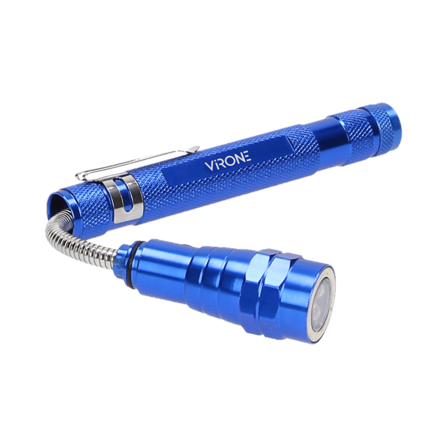 Telescopic workshop LED lamp with magnet and movable head, 17-57 cm, 3 LED, 4 x LR44