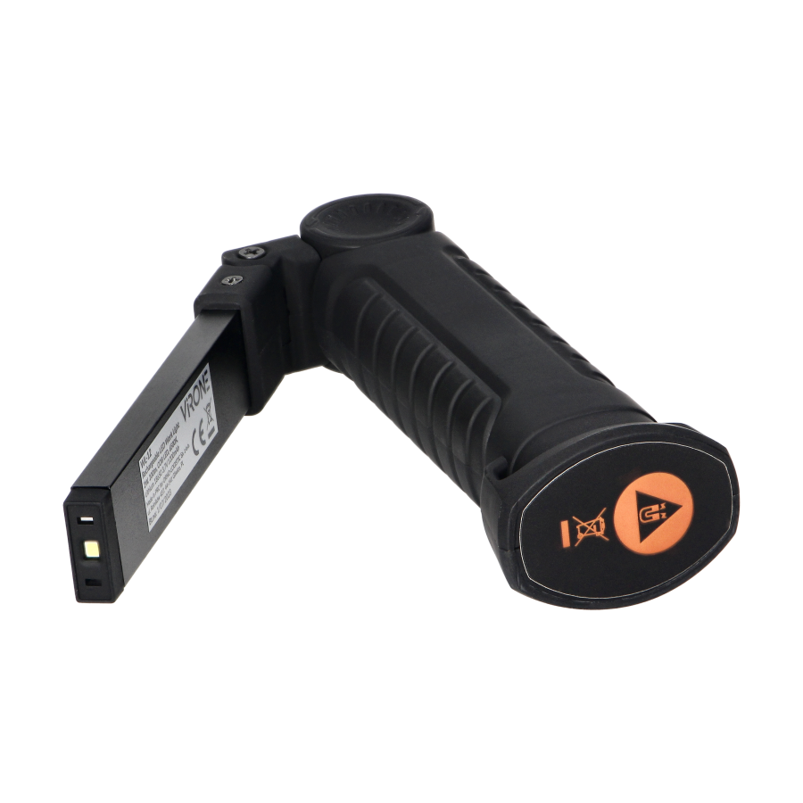 Latarka warsztatowa LED COB 2W, 200lm, 1200mAh, składana