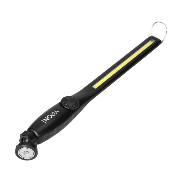 Latarka warsztatowa LED 10W, 400lm, 2000mAh, funkcja ściemniania, magnes, hak Latarka warsztatowa LED 10W, 400lm, 2000mAh, funkcja ściemniania, magnes, hak