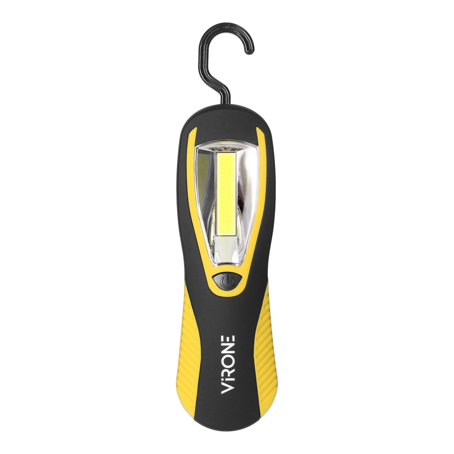 LED COB 3W worklight, 200lm, 3 x AA magnet, hook