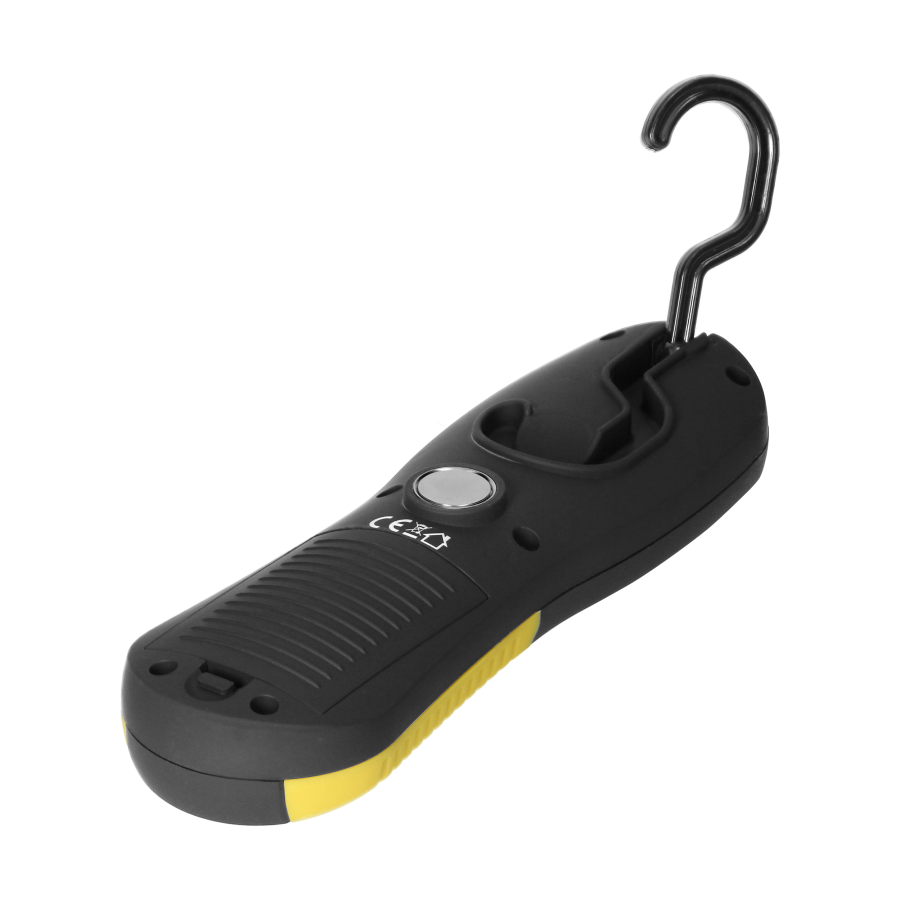 Latarka warsztatowa LED COB 3W, 200lm, 3 x AA magnes, haczyk