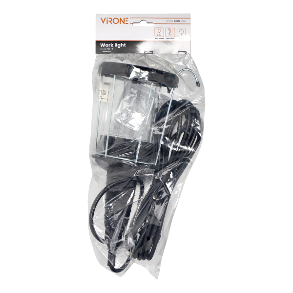 Lampa warsztatowa E27, max.60W, IP20,szklany klosz Lampa warsztatowa E27, max.60W, IP20,szklany klosz