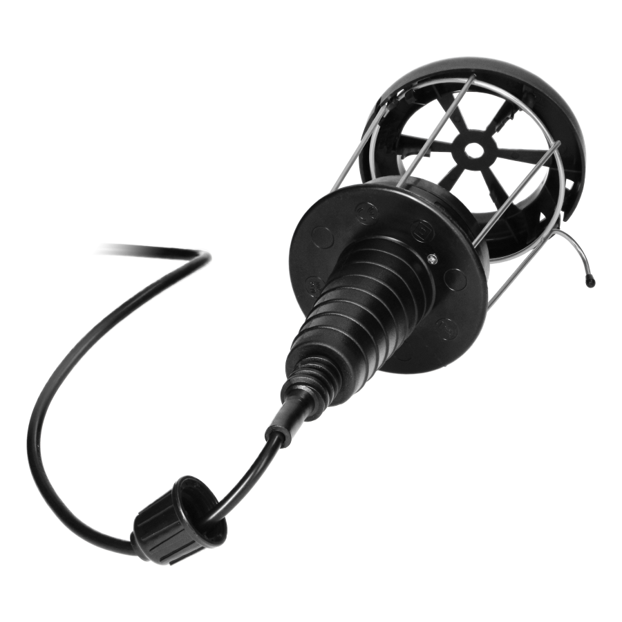 Lampa warsztatowa E27, max.60W, IP20,szklany klosz