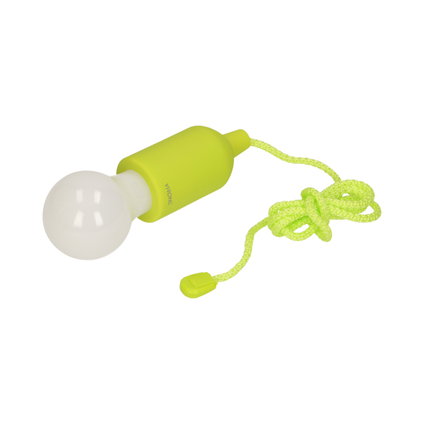 Bateryjna lampka nocna na sznurku 1W LED, 3 x AAA, limonkowa Bateryjna lampka nocna na sznurku 1W LED, 3 x AAA, limonkowa