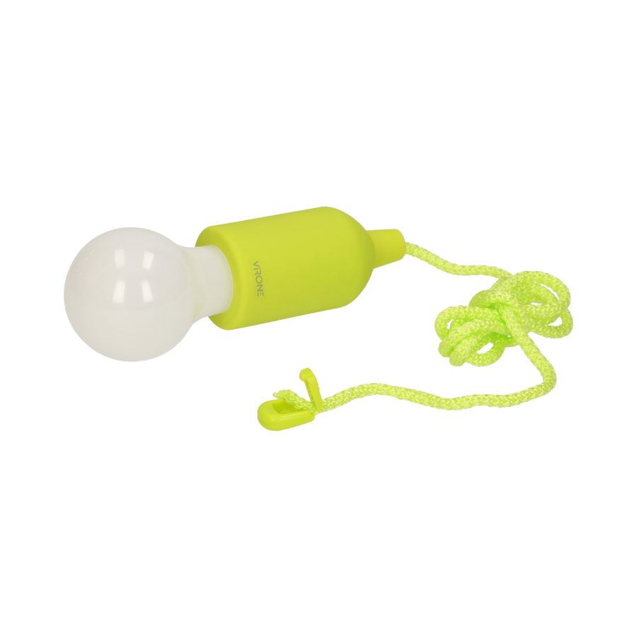 Pull LED light, 1W LED, 3 x AAA, lime