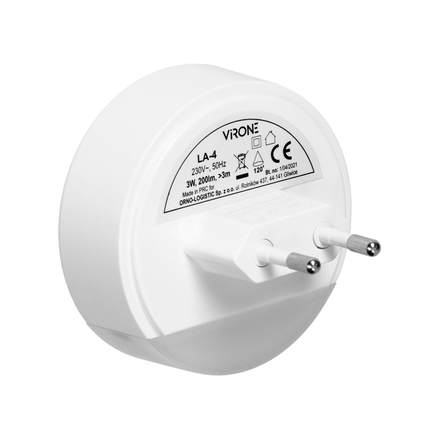 Corridor LED night lamp with motion and twilight sensor 0.2W/3W, 200lm