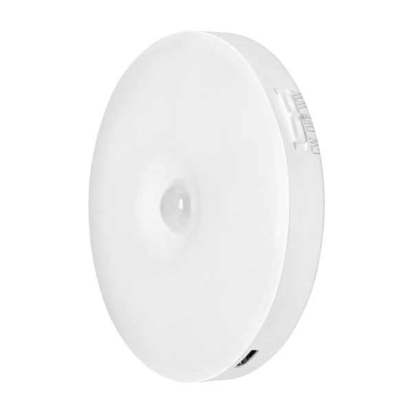 Lampka nocna LED z czujnikiem ruchu, ładowalna, samoprzylepna, 3000/6000K Lampka nocna LED z czujnikiem ruchu, ładowalna, samoprzylepna, 3000/6000K