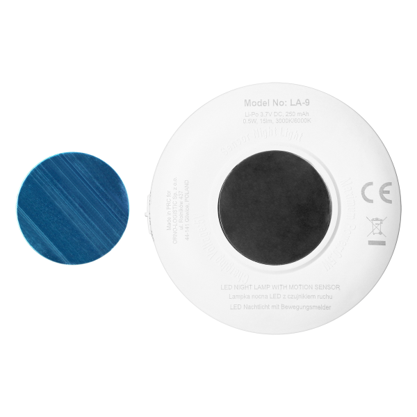 LED night lamp with motion sensor, rechargeable, self-adhesive, 3000/6000K LED night lamp with motion sensor, rechargeable, self-adhesive, 3000/6000K