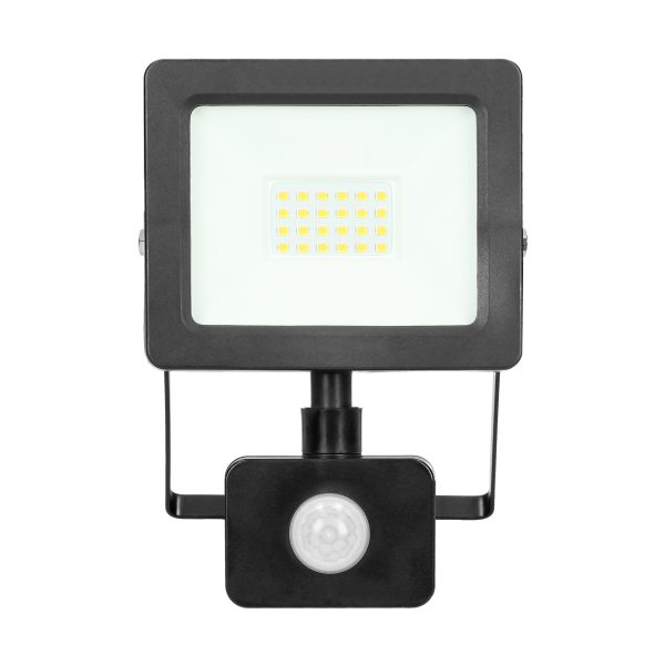 ALLED LED floodlight with PIR motion sensor 20W, 1500lm, IP44, 4000K, Alu+glass ALLED LED floodlight with PIR motion sensor 20W, 1500lm, IP44, 4000K, Alu+glass