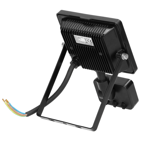 ALLED 20W Naświetlacz LED z PIR, 1500lm, IP44, 4000K, Alu+Glass