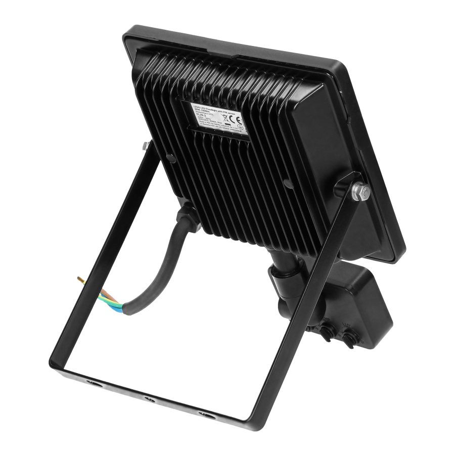 ALLED LED floodlight with PIR motion sensor 30W, 2300lm, IP44, 4000K, Alu+glass