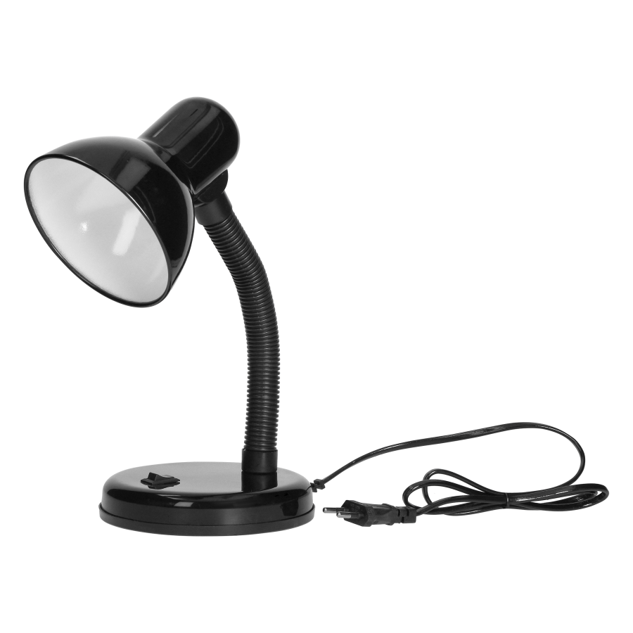 FUPI, lampa biurkowa, 10W, E27, stal + tworzywo, czarna